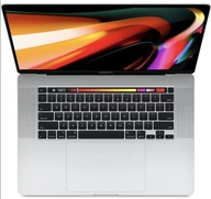 APPLE MACBOOK PRO 16 2019 A2141 i7 16 GB / 512 GB SREBRNY