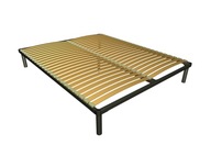 Samonosný kovový rošt k posteli 120x200 48 lamiel - na nohách |stojan