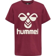 HUMMEL BORDOVÉ TRIČKO LOGO OKRÚHLY VÝSTRIH ÚST HMR__152