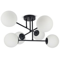Lampa Sufitowa Żyrandol Plafon Full Globe Glass 561-W6 G9 Białe kule LED