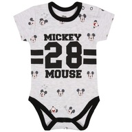 Szare body z czarnymi nadrukami MYSZKA MICKEY 18 m