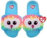 Šľapky pre deti TY Beanie Boos - sova Owen veľkosť L