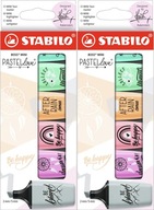 Zakreślacz Stabilo Boss Mini Pastell etui 6szt x2