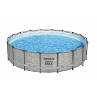 Roštový bazén Steel Pro MAX 549x122 Imitácia kameňa 18FT BESTWAY 5w1 +
