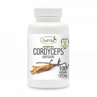 Cordyceps Macháč čínsky Imunita Pečeň Pľúca 655mg 100 Kaps NatVita