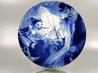 Tanier obrázok Miśnia Meissen kobalt rozprávka Pinocchio