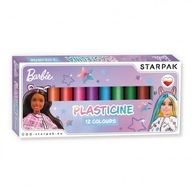 Plastelina dla dzieci 12 kolorów Barbie STARPAK
