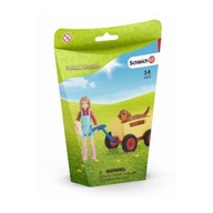 SCHLEICH 42543 Dievča +kočík +pes farma psy