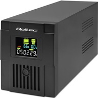 Qoltec Zasilacz awaryjny UPS Line Interactive 2000VA 1200W LCD USB RJ45