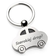 BRELOK SAMOCHÓD NA DZIEŃ OJCA TATY Z GRAWEREM AUTO WŁASNY NAPIS NA PREZENT