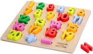 Drevené Puzzle Vzdelávacie Skladačka Veľké Čísla 30 Položky Pre Dieťa