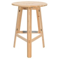 vidaXL Skladací barový stolík, 78 cm, jedľové drevo