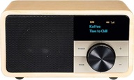 Rádio Kathrein DAB+ FM Bluetooth OLED AUX USB displej Hnedý