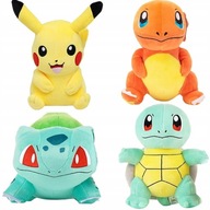 MASKOTKI POKEMON PIKACHU CHARMANDER BULBASAUR SQUIRTLE 4 MASKOTKA PLUSZAK