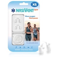 NASIVENT Sport - Rozszerzacz nosa - Lepsze oddychanie przez nos (2x Rozmiar XS Biały)