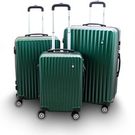 Sada 3 cestovných kufrov BARUT ABS zelená