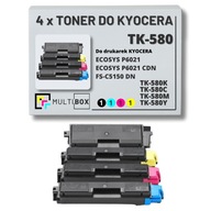 4-pak NOWY Toner TK-580 TK580 CMYK do KYOCERA FS-C5150 DN FSC5150 DN