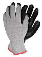 REIS Ochranné pracovné rukavice RECO potiahnuté sivou