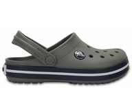 CROCS Detské šľapky sivé antibakteriálne ľahké 19,5