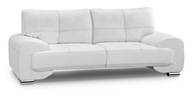 Sofa 3-osobowa Omega skórzana ekoskóra biała