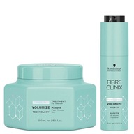 Schwarzkopf Fibre Clinix Volumize sada objem maska 250 booster 45