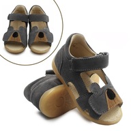 Pohodlné detské sandále sivé Mido 21-23 veľ. 21