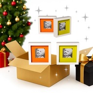 4X SADA FOTORÁMČEKOV SHADOW BOX FOTO DEKORATÍVNA PAMIATKA DARČEK 3D