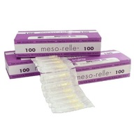 JEHLY MESO-RELLE PRO MEZOTERAPII A MIKROZÁSOBNÍKY 31G 0.26X4MM 100 KUSŮ