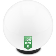 Lampa záhradná guľa 25CM POZEMNÁ LED E27 IP44 UV