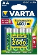 Nikkel-metál-hidrid (NiMH) akkumulátor Varta AA (R6) 1350 mAh 4 db