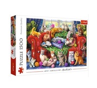 PUZZLE 1500 EL - Kociaki na sofie TREFL 26198