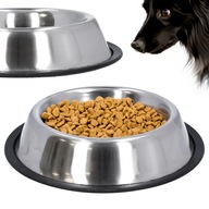 MISKA ANTYPOŚLIZGOWA dla psa na wodę karmę metalowa guma 0,8l 25 cm miski