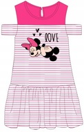 Sukienka w paseczki Minnie 7448 RÓŻOWA R. 98