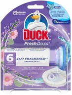 Duck Krążki Żelowe do Toalety Lavender Fresh Discs (uchwyt + 6 krążków)