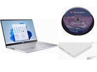 Laptop Acer 14 Windows 11 Home AMD Ryzen 5 16GB + ZEWNĘTRZNY NAPĘD DVD +