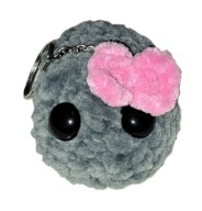 kulcstartó szomorú sadhamster hörcsög horgolt