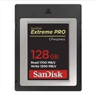 SanDisk Extreme Pro CFexpress Card 128GB, Type B, 1700MB/s Read, 1200MB/s W