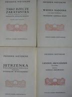 NIETZSCHE Wiedza Ludzkie Arcyludzkie Zaratustra x4