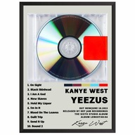 Kanye West YEEZUS Plagát Obrázok s albumom v rámčeku Darček YE