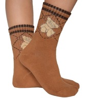 Detské ponožky Medvedík termo teplý BAVLNA 32-35