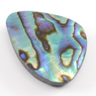 Paua Abalone kabošon cca 24x18 mm PERL0190