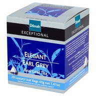DILMAH EXCEPTIONAL czarna aromat bergamoty ELEGANT EARL GREY 20 TOREBEK