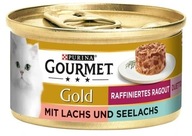 Gourmet Gold Duetto Ragout Łosoś Czerniak puszka 85g