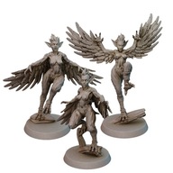 Harpies - x1 RPG DND Pathfinder Druk 3D