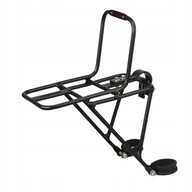 ROWEROWY BAGAŻNIK PRZEDNI ALUMINIUM SOLIDNY CZARNY PODSTAWKA POD KOSZ ROWER
