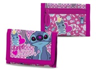 detská peňaženka Stich suchý zips trblietky Lilo a Stitch