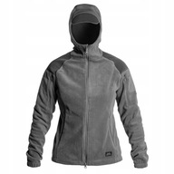 Polar Bluza polarowa damska z kapturem Helikon Cumulus Heavy Fleece Szara S