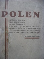 POLEN Polska Autobahnen Wirtschaft Przewodnik 1930