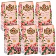 BASILUR VINTAGE BLOSSOMS - Rose Fantasy Zelený listový čaj 75 g x6