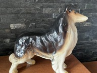 Pies owczarek szkocki collie lassie figurka porcelanowa